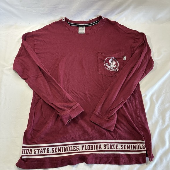 PINK Victoria's Secret Tops - Victoria's Secret PINK Florida State Seminoles Long Sleeve Shirt Women's Size S